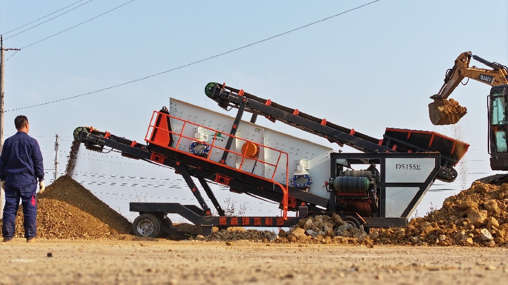 金莎9001zz以诚为本陈腐垃圾移动筛分设备