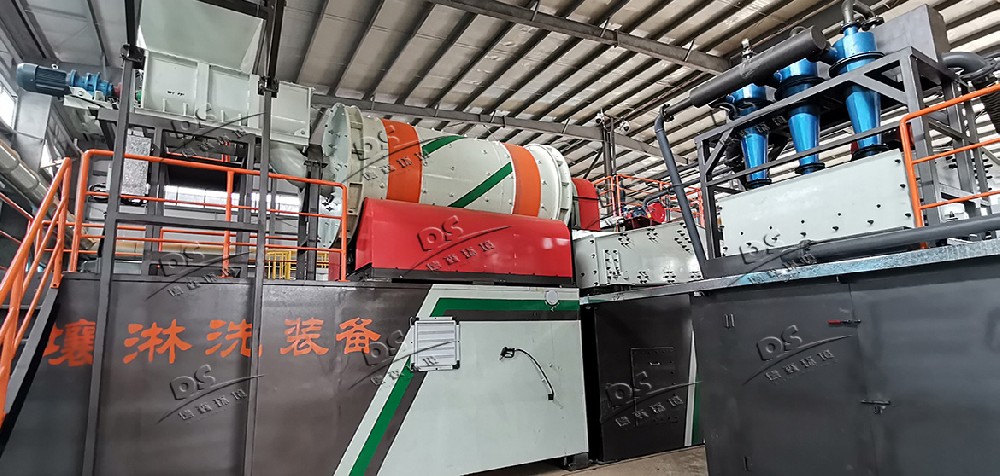 广州化工污染土壤淋洗修复项目现场